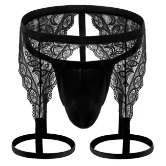 Leg Belt Sheer Lace G-string