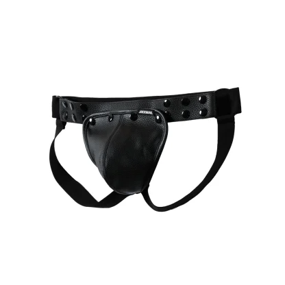 Faux Leather Seductive Jockstrap - Image 8