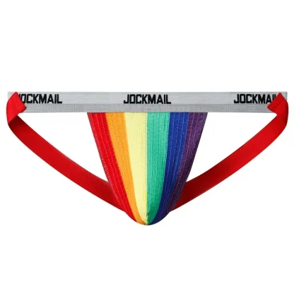 Multicolored Striped Jockstrap - Image 3