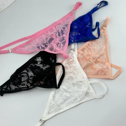 Transparent Lace Low-rise Thong - Image 9