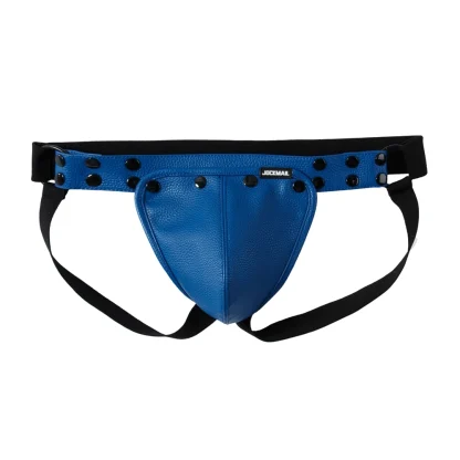 Faux Leather Seductive Jockstrap - Image 6