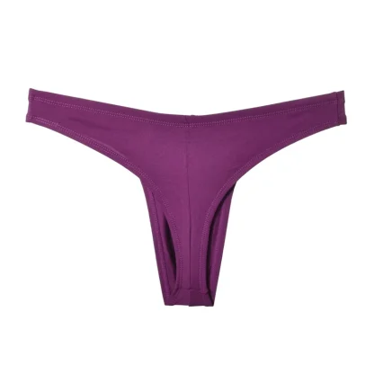 Low-rise Solid Color Thongs - Image 11