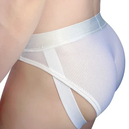 Sexy Waist Cutout Sheer Brief - Image 2