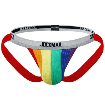 Multicolored Striped Jockstrap - Image 2