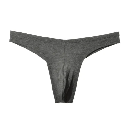 Low-rise Solid Color Thongs - Image 3