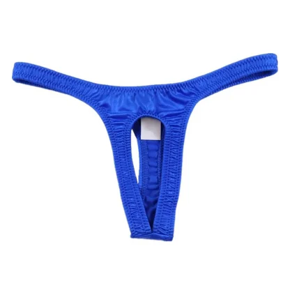 Low-rise Crotchless Plain Thong - Image 8