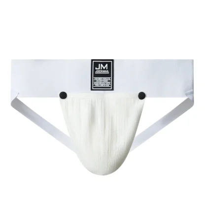 Snap Button Crotch Athletic Jockstrap - Image 3